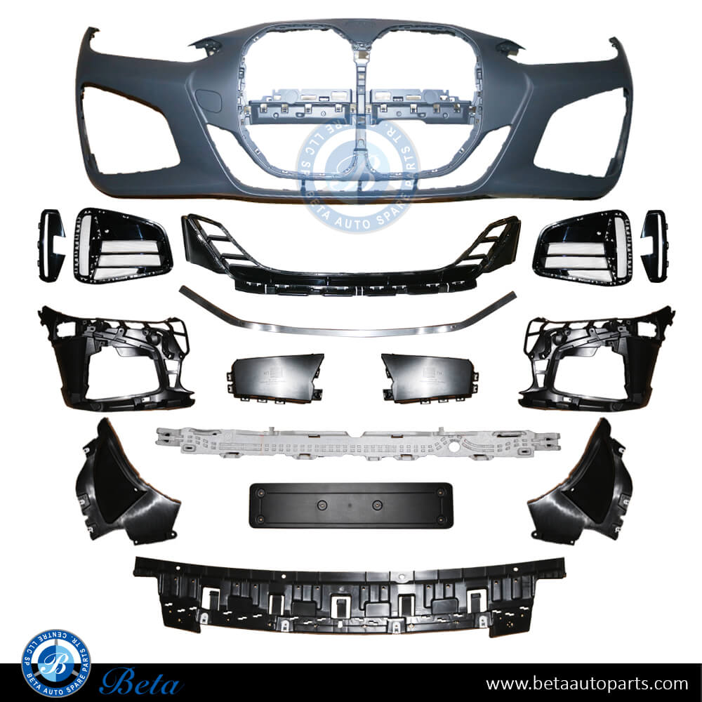 Front Bumper M-Tek with PDC and Park Assist for BMW 4 Series 2021-Up models, Part Number 51119854248 Front Bumper M-Tek with PDC and Park Assist for BMW 4 Series 2021-Up models, Part Number 51119854248